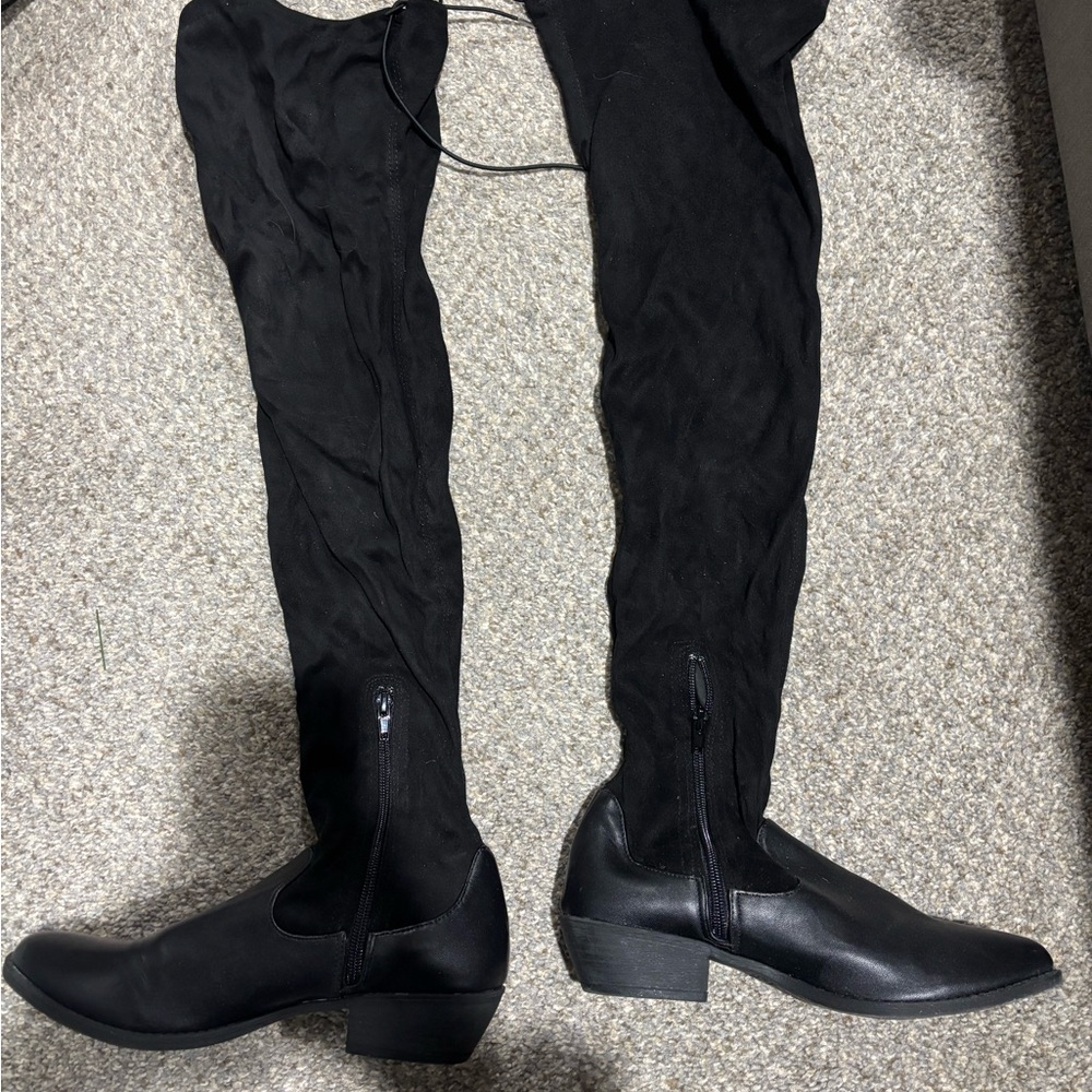 Black Over-the-Knee Boots